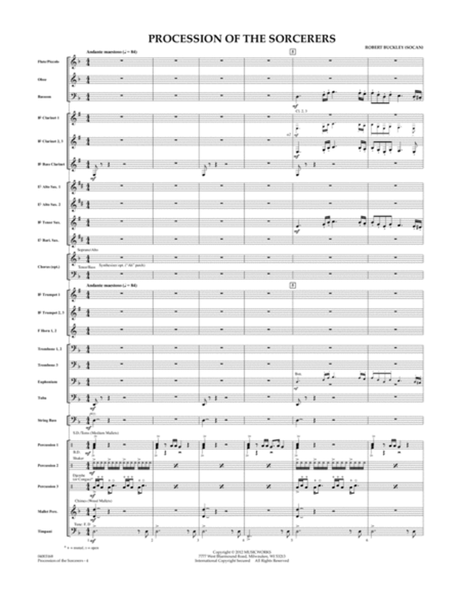 Procession Of The Sorcerers - Full Score