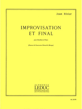 Book cover for Improvisation Et Final (oboe & Piano)