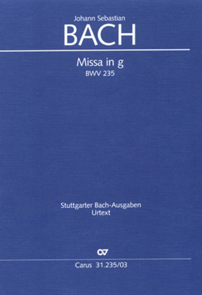 Book cover for Mass in g minor