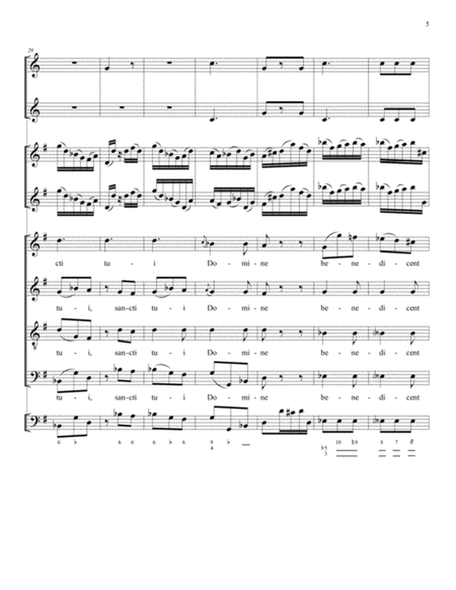 Exultabunt Sancti in Gloria: Instrumental Score and Parts