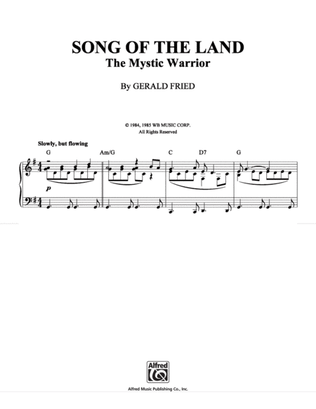 Book cover for Song of the Land