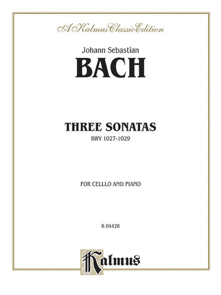 Three Sonatas for Viola da Gamba, BWV 1027-29