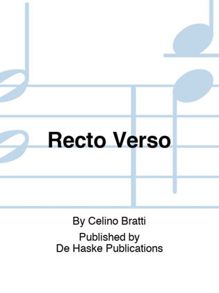 Book cover for Recto Verso