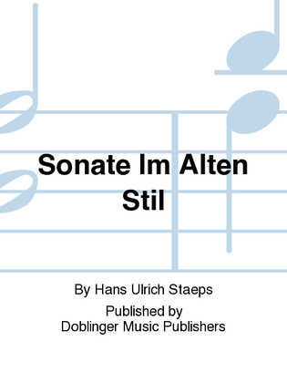 Sonate im alten Stil