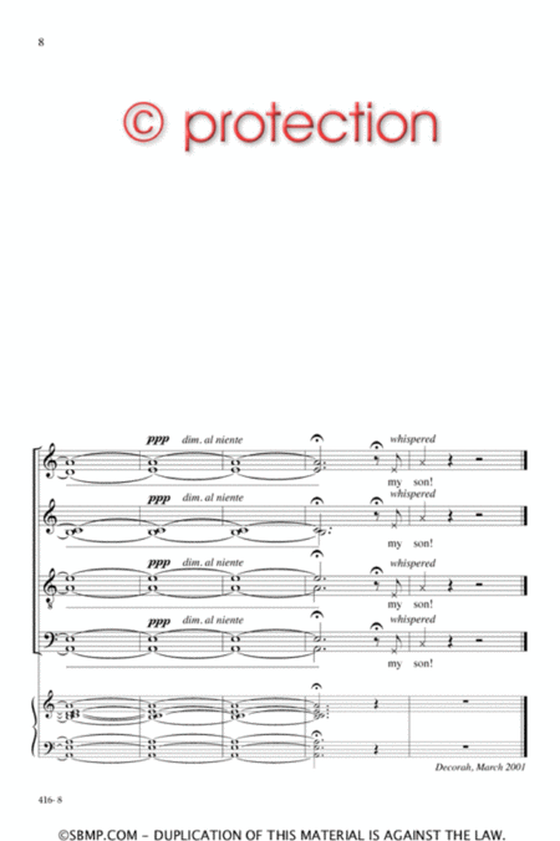 David's Lamentation - SATB Octavo image number null