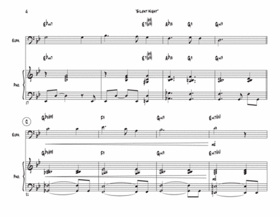 Silent Night - Euphonium & Piano (Bb Major) image number null
