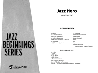 Book cover for Jazz Hero: Score