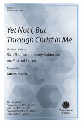 Book cover for Yet Not I, But Through Christ in Me