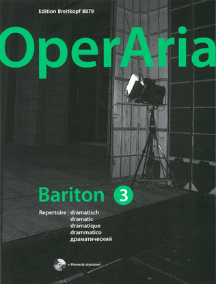 Book cover for OperAria: Bariton Volume 3: dramatisch