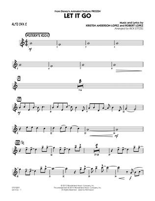 Book cover for Let It Go (from Frozen) - Alto Sax 2