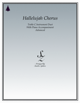 Hallelujah Chorus (treble C instrument duet)