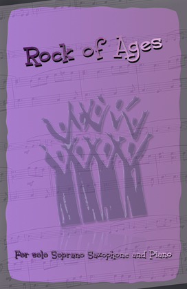 Book cover for Rock of Ages, Gospel Hymn for Soprano Saxophone and Piano