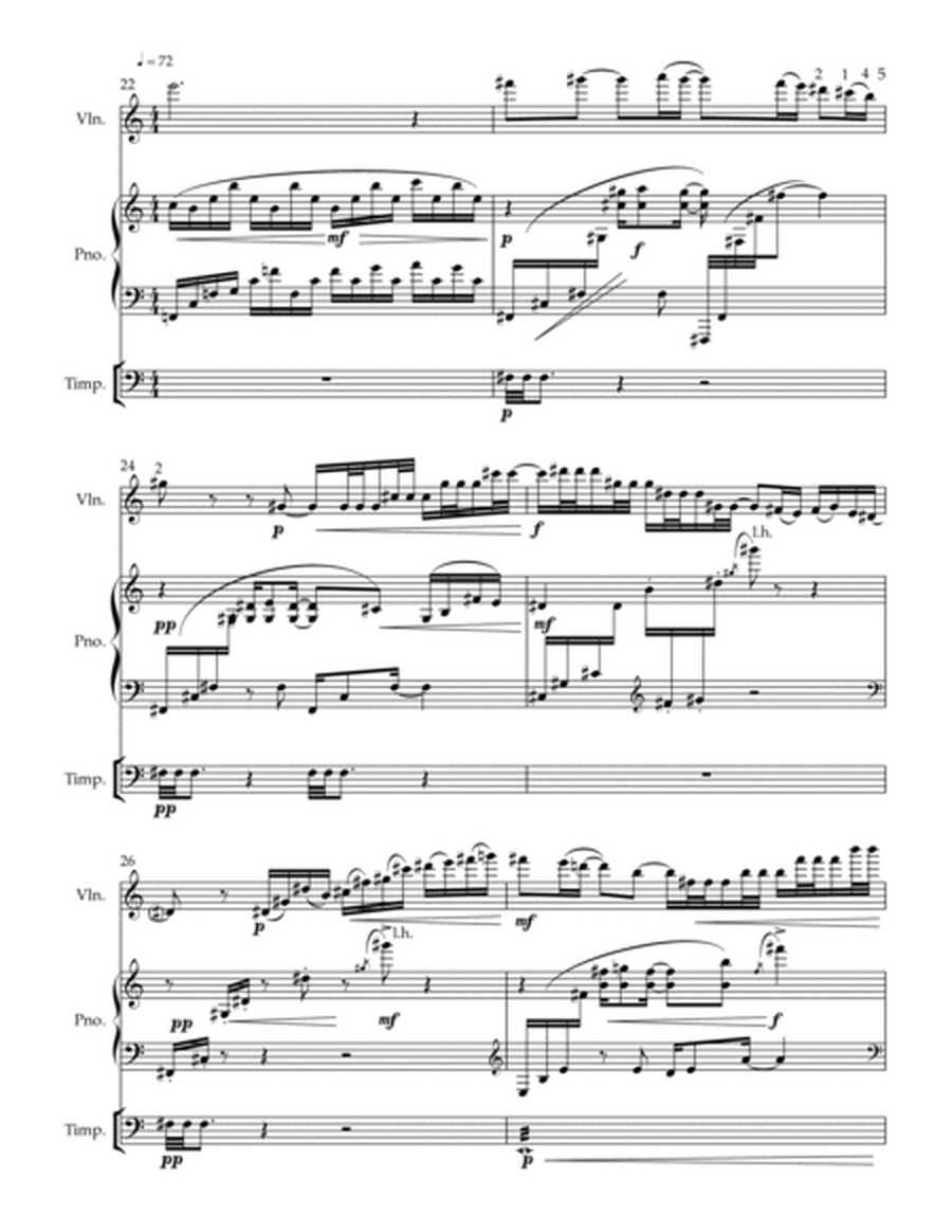 For____* for violin, piano and timpani - dedicated to your timpanist - mixed level