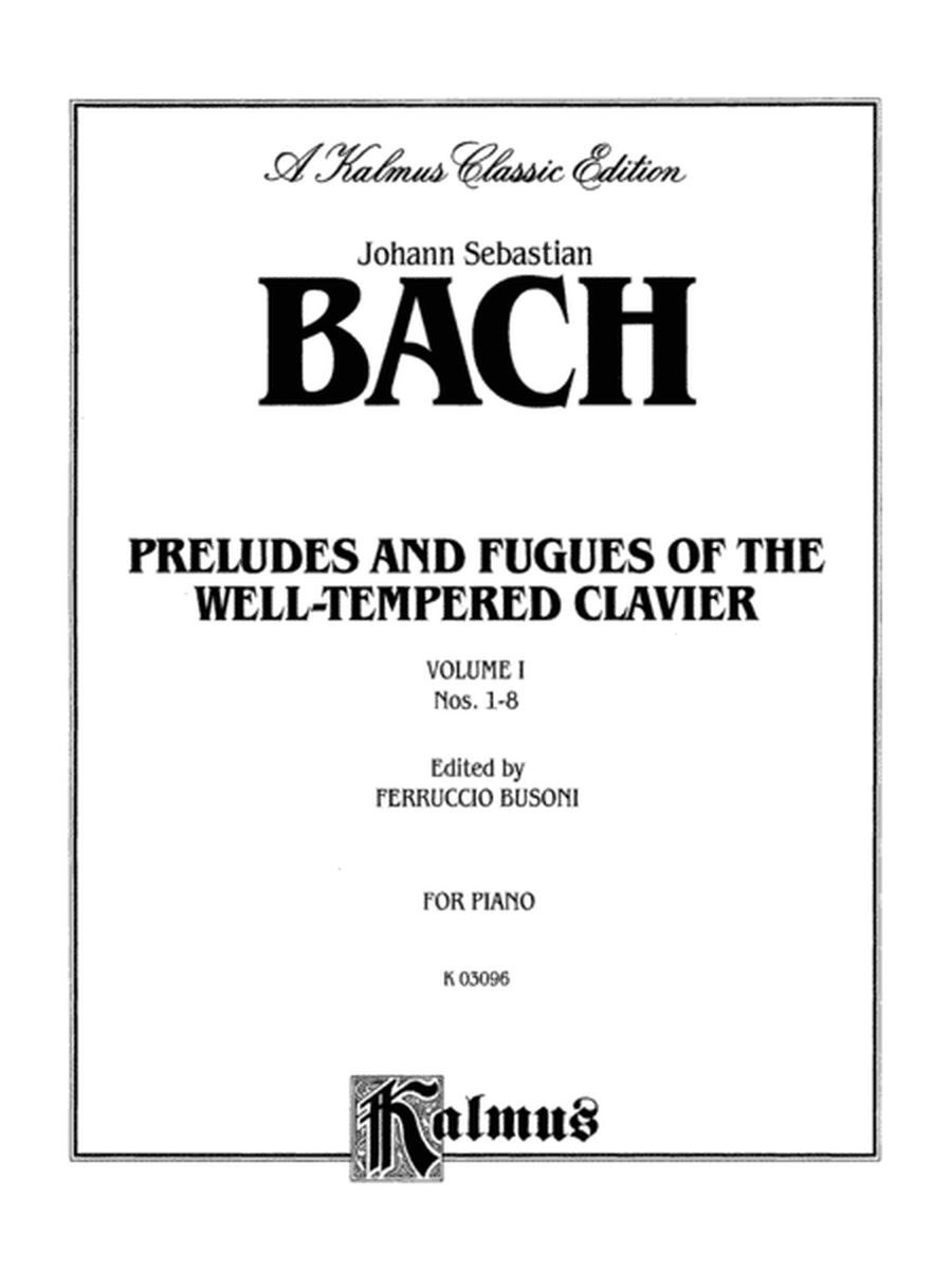 The Well-Tempered Clavier, Book 1