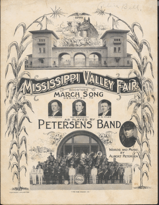 Book cover for Mississippi Valley Fair. Boosters March Song