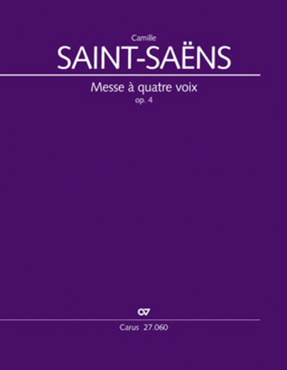 Book cover for Messe a quatre voix