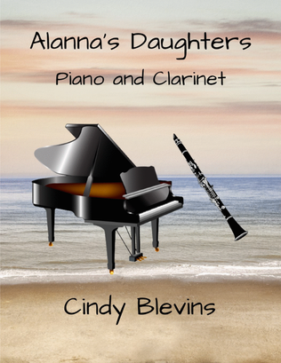 Book cover for Alanna's Daughters, for Harp and Clarinet