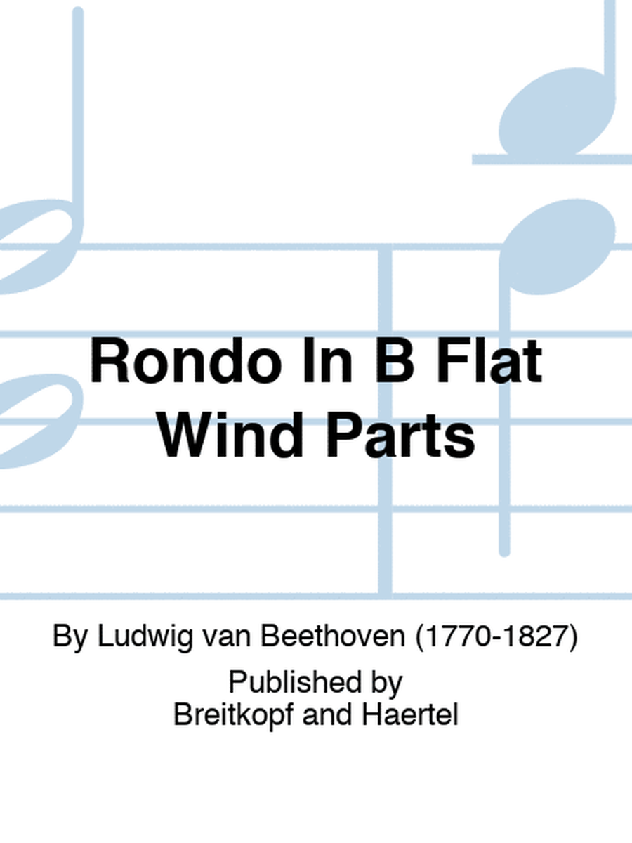 Rondo In B Flat Wind Parts