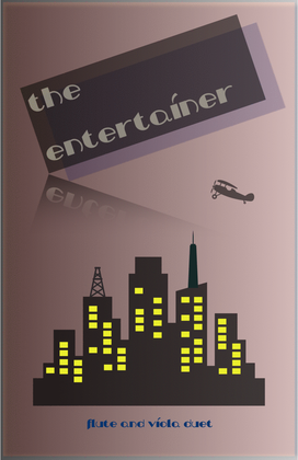 Book cover for The Entertainer by Scott Joplin, Flute and Viola Duet