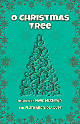 Book cover for O Christmas Tree, (O Tannenbaum), Jazz style, for Flute and Viola Duet