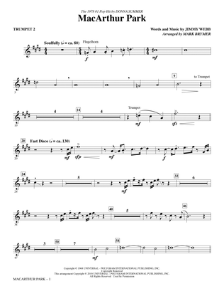 Book cover for MacArthur Park (arr. Mark Brymer) - Trumpet 2