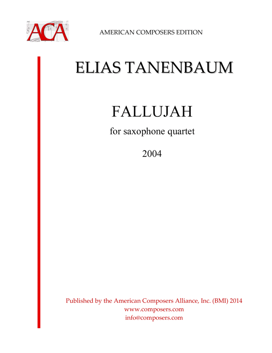 [Tanenbaum] Fallujah