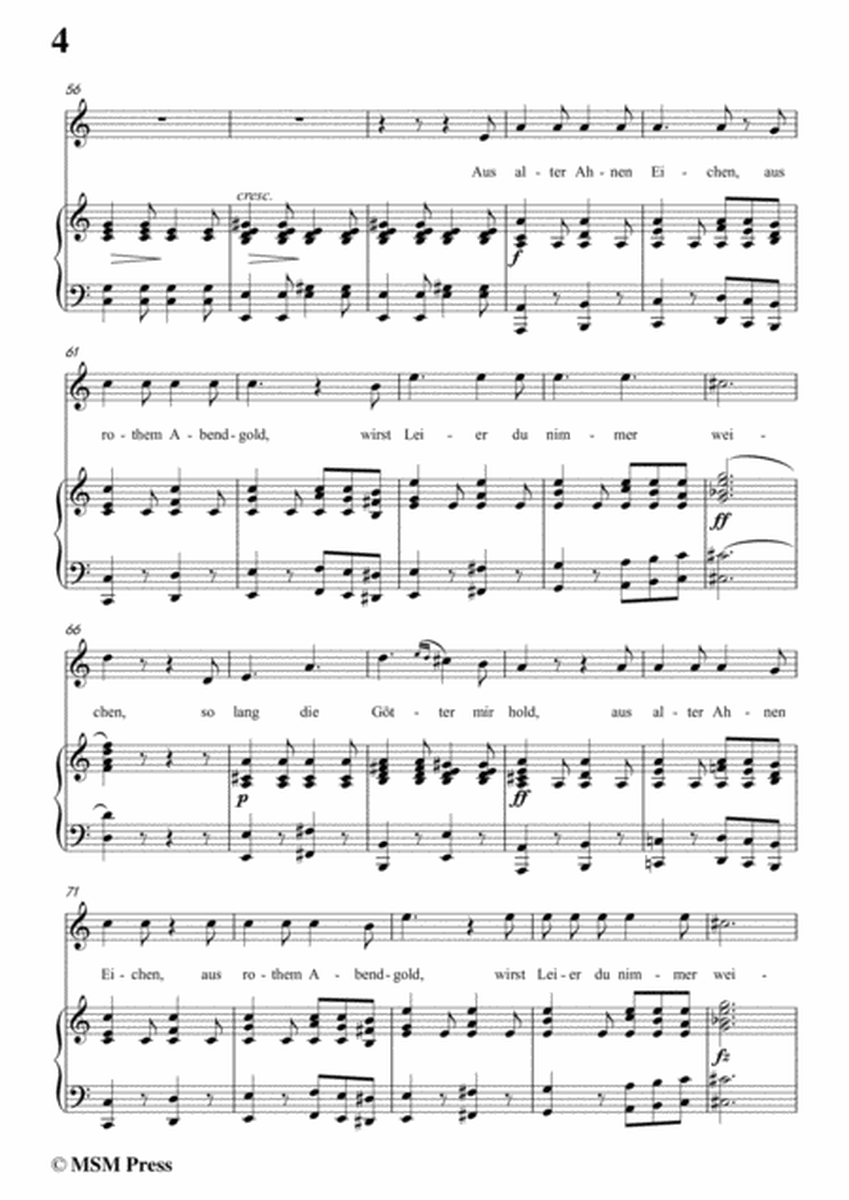 Schubert-Der Zürnenden Barde,in a minor,for Voice&Piano image number null