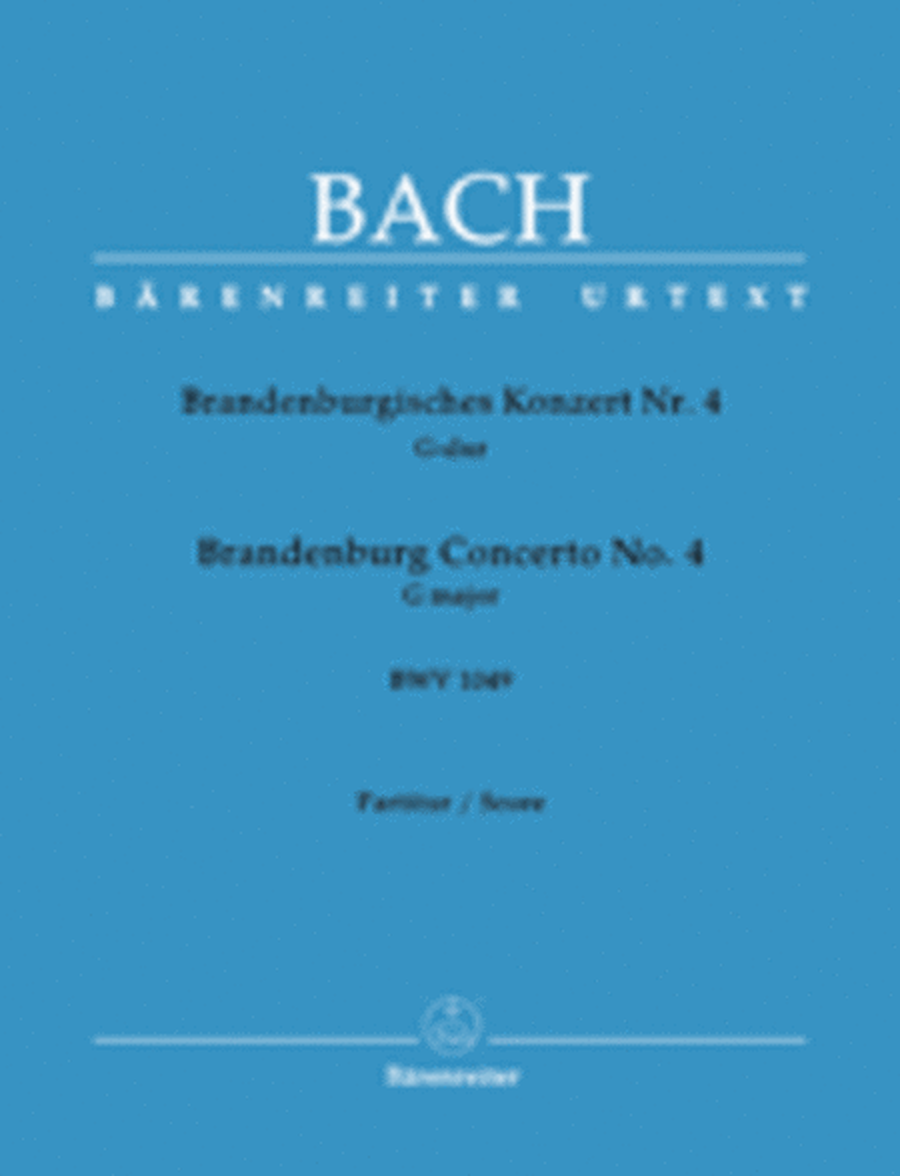 Brandenburg Concerto, No. 4 G major, BWV 1049