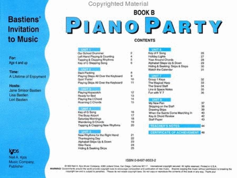 Piano Party Book B