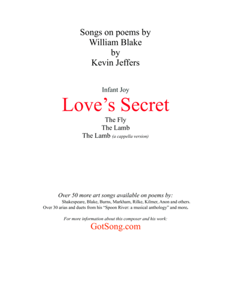 Love's Secret (poem by William Blake) image number null