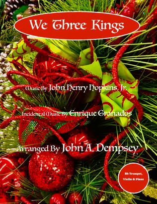 Book cover for We Three Kings (Trio for Trumpet, Violin and Piano)