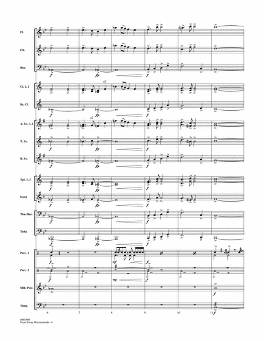 From Every Mountainside (A Salute to America) - Conductor Score (Full Score)