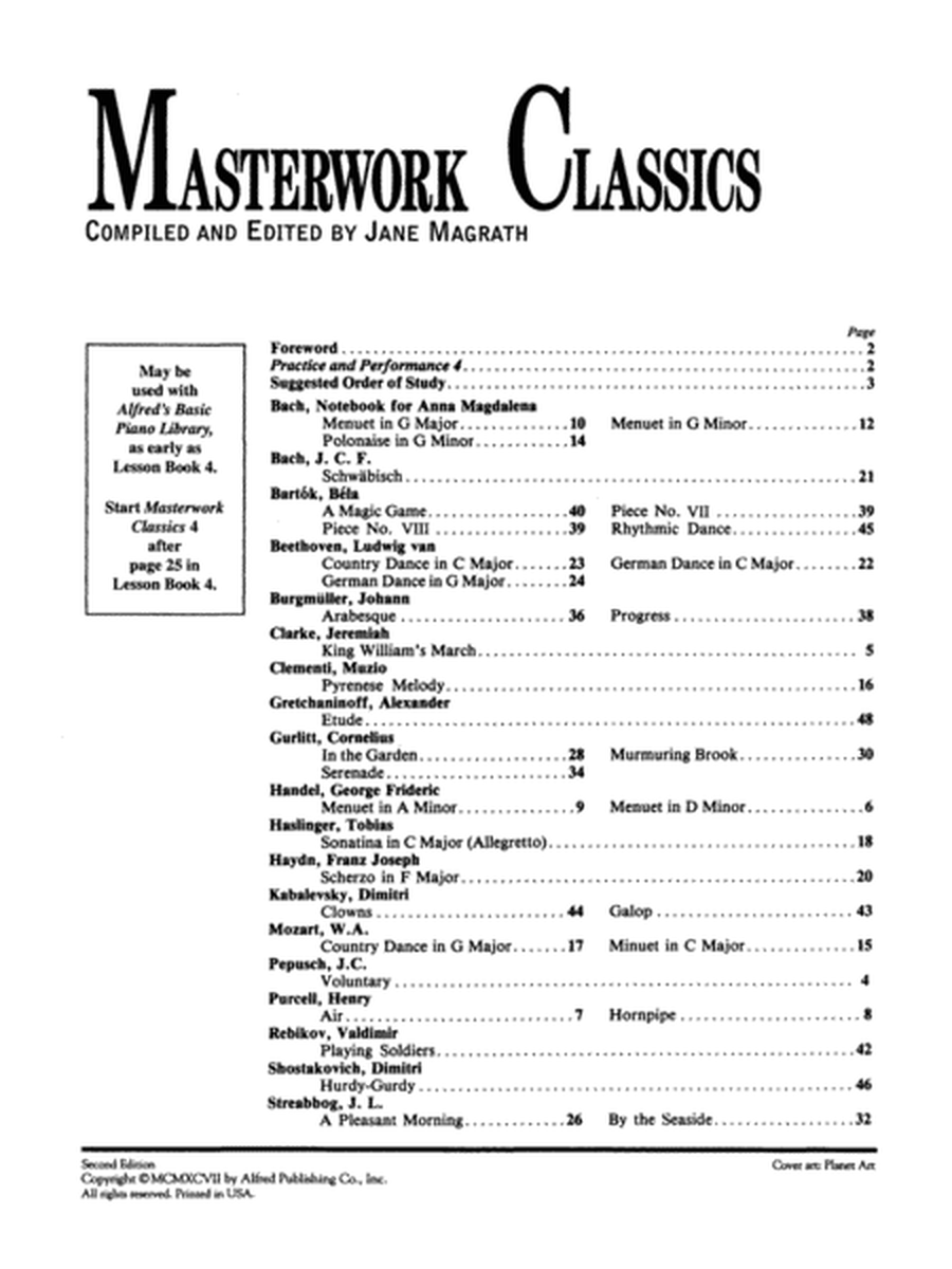 Masterwork Classics, Level 4 image number null