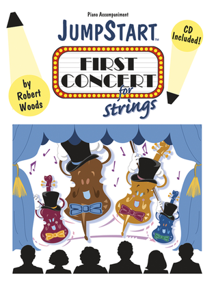 Book cover for JumpStart First Concert for Strings - Piano Accompaniment
