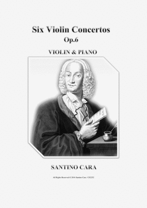 Vivaldi - Six Violin Concertos for Violin and Piano Op.6 - Scores and violin part