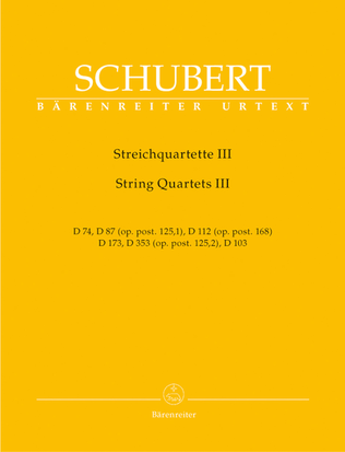 Book cover for String Quartets III