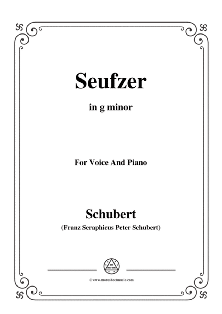 Schubert-Seufzer,in g minor,D.198,for Voice and Piano image number null