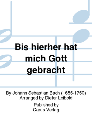 Book cover for Bis hierher hat mich Gott gebracht