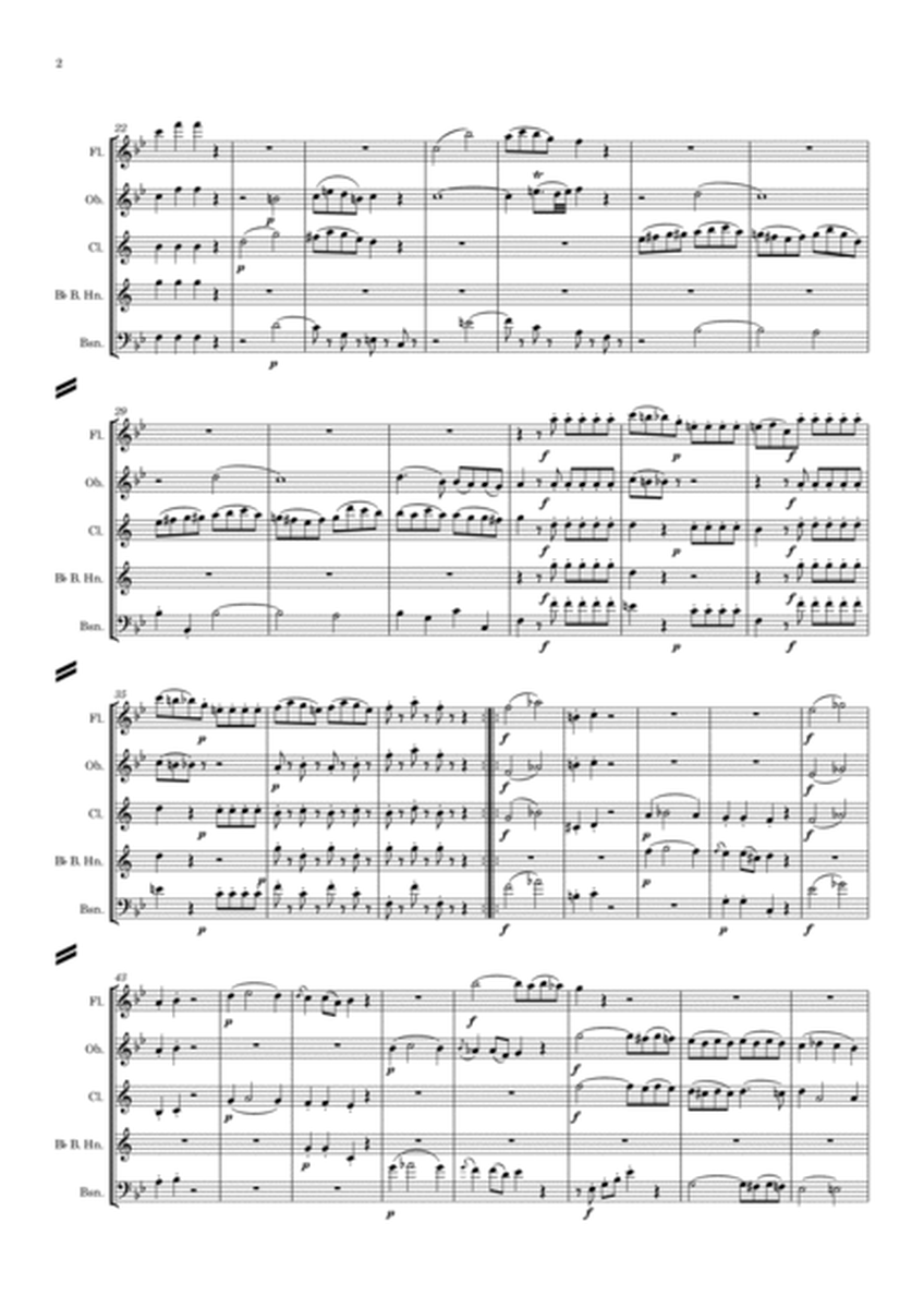 Mozart: Divertimento No.3 from “Five Divertimenti for 3 basset horns” K439b - wind quintet image number null