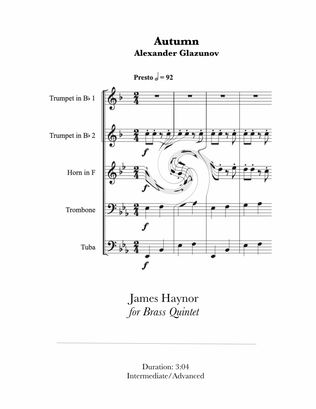 Autumn for Brass Quintet