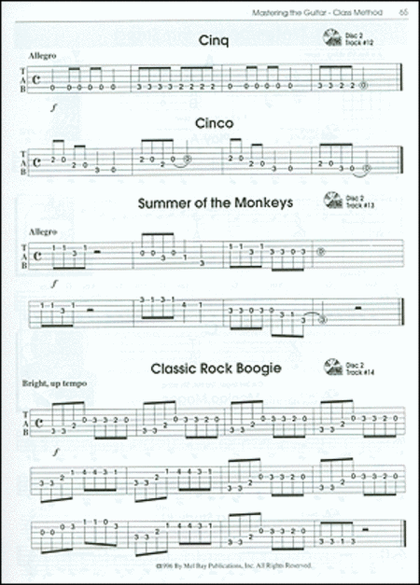 Mastering the Guitar Class Method 9th Grade & Higher