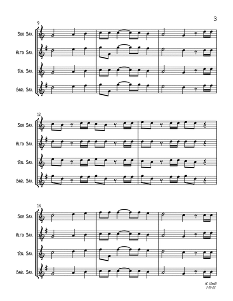 Hallelujah Chorus (Abridged) (SATB Sax Quartet) image number null