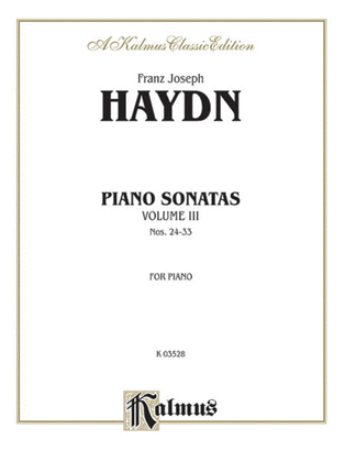 Book cover for Sonatas, Volume 3