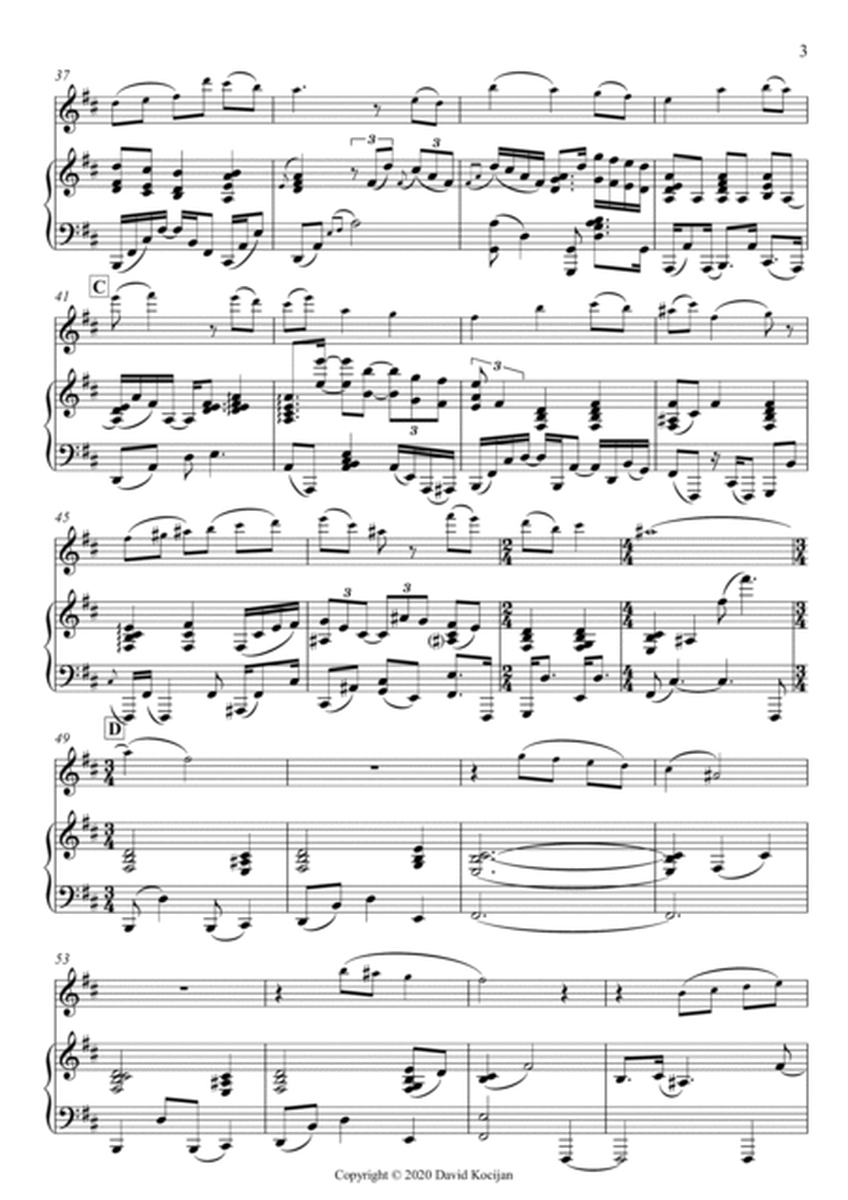 Minuet in D-minor - EASY (flute & piano) image number null