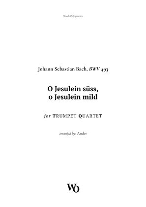 Book cover for O Jesulein süss by Bach for Trumpet Quartet