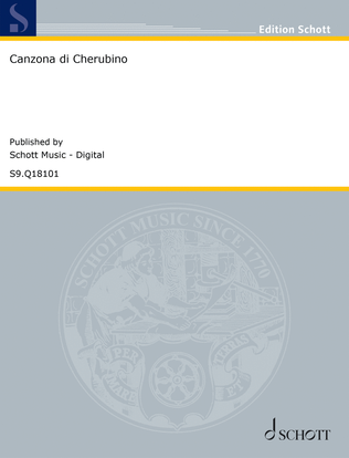 Book cover for Canzona di Cherubino