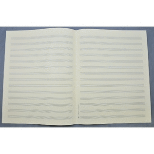 Book cover for Music manuscript paper 14 staves