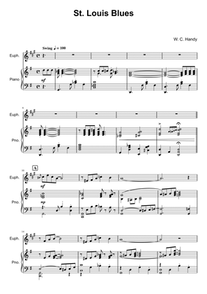 Book cover for St. Louis Blues - Euphonium/Baritone (treble clef)