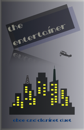 Book cover for The Entertainer by Scott Joplin, Oboe and Clarinet Duet