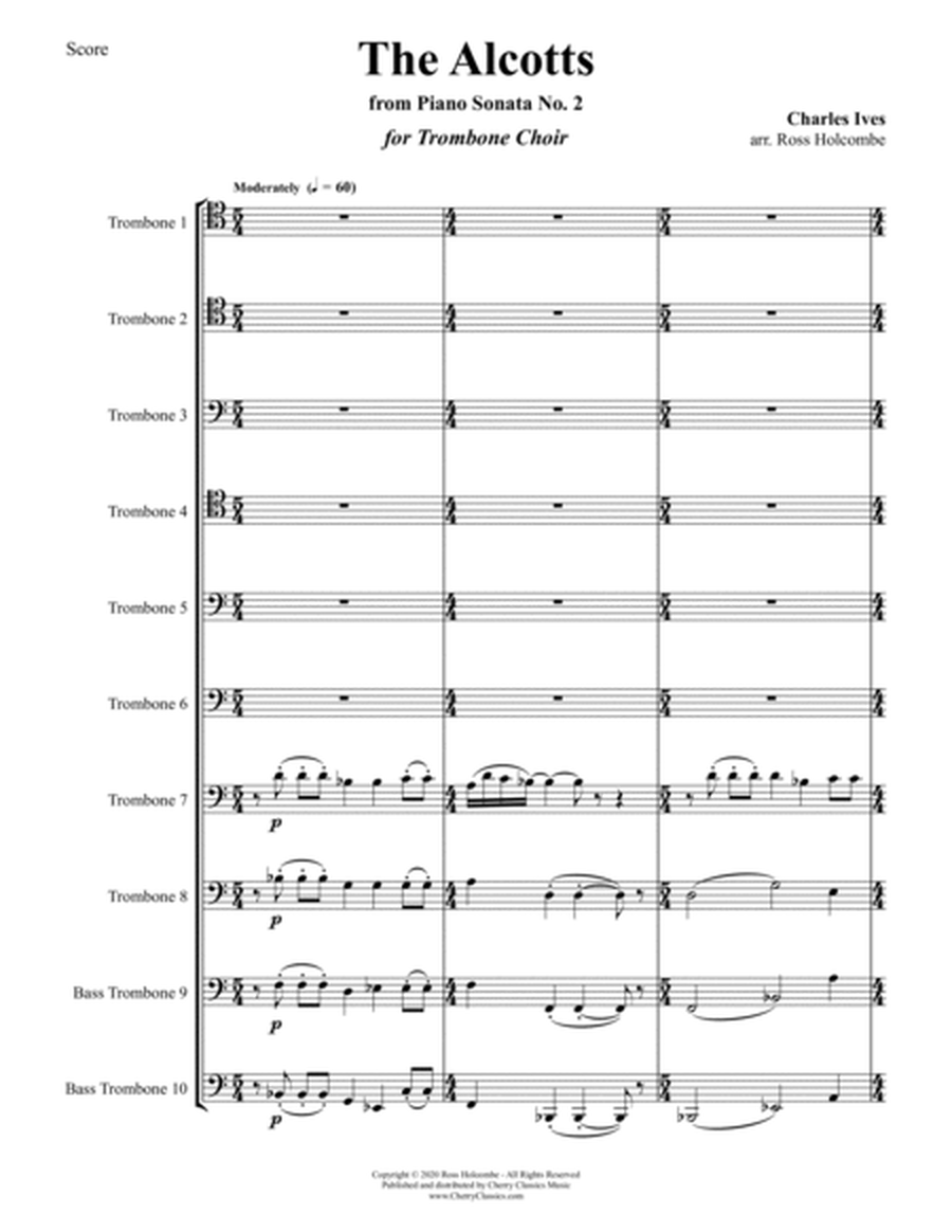 The Alcotts - from Sonata No. 2, The Concord - for 10-part Trombone Choir image number null